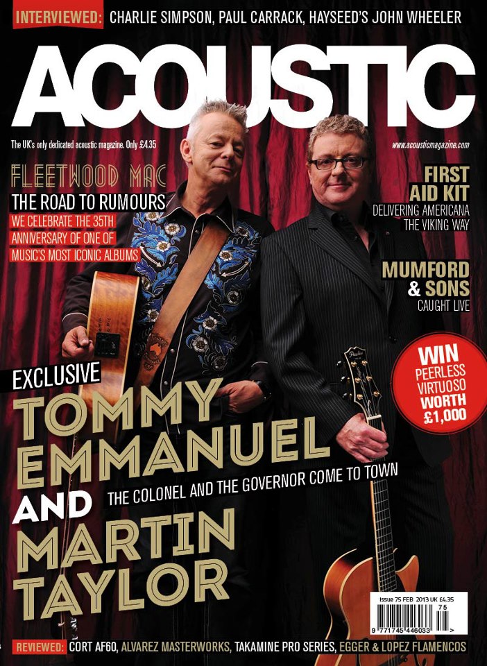 Martin Taylor and Tommy Emmanuel on Acoustic Magazine cover